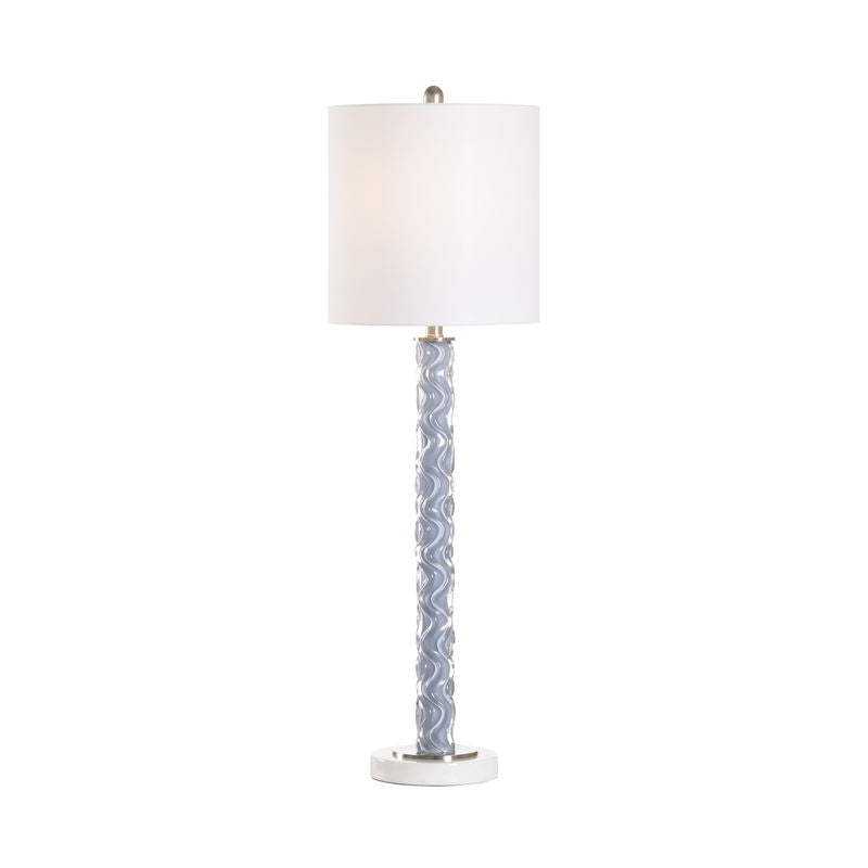 Emily Grey Marble Three-Dimensional Pattern Table Lamp