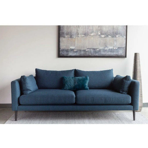 83.5 Inch Sofa Dark Blue Contemporary Sofas & Loveseats LOOMLAN By Moe's Home