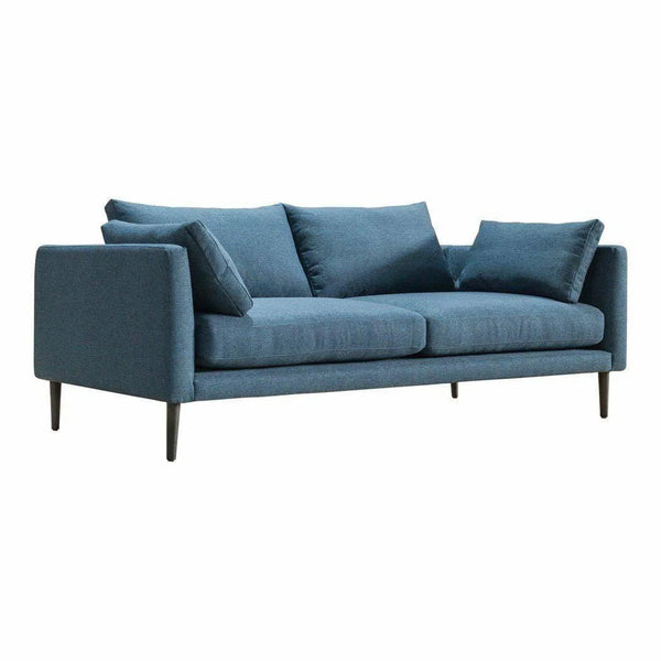 83.5 Inch Sofa Dark Blue Contemporary Sofas & Loveseats LOOMLAN By Moe's Home