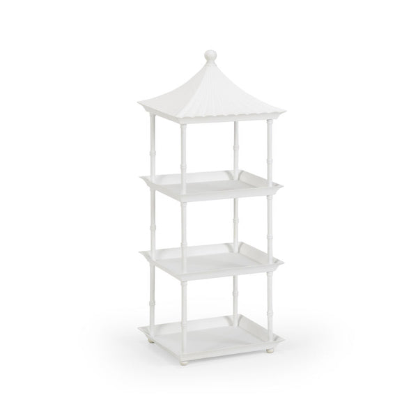 Pagoda Elegance White Shelf