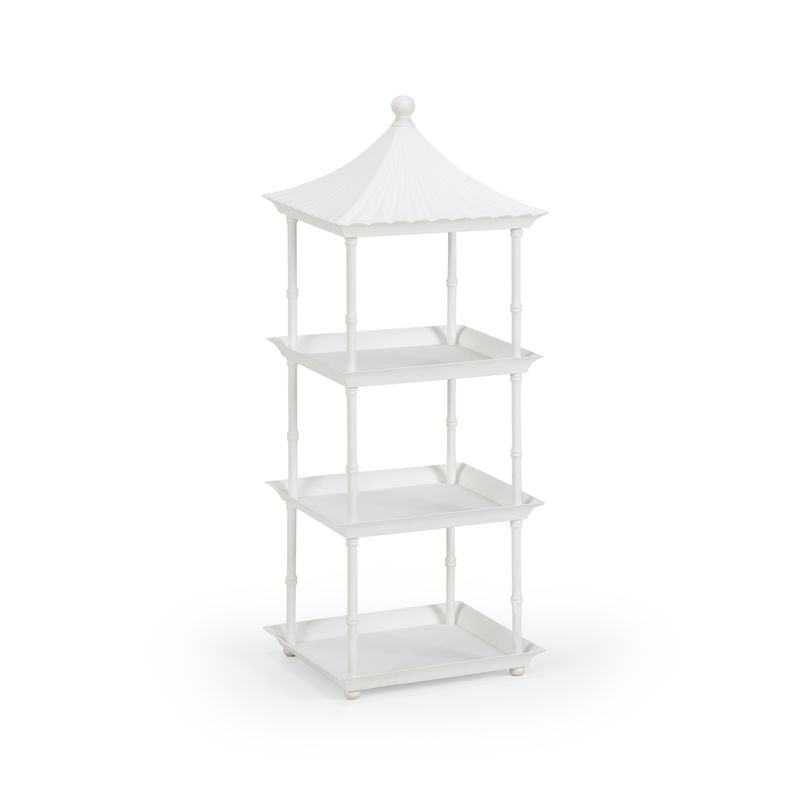 Pagoda Elegance White Shelf