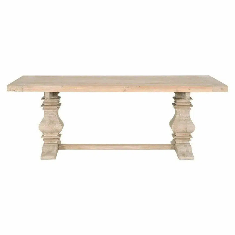 84-120" Pine Reclaimed Wood Extendable Dining Table