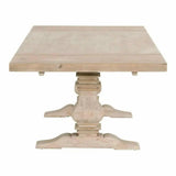 84-120" Pine Reclaimed Wood Extendable Dining Table