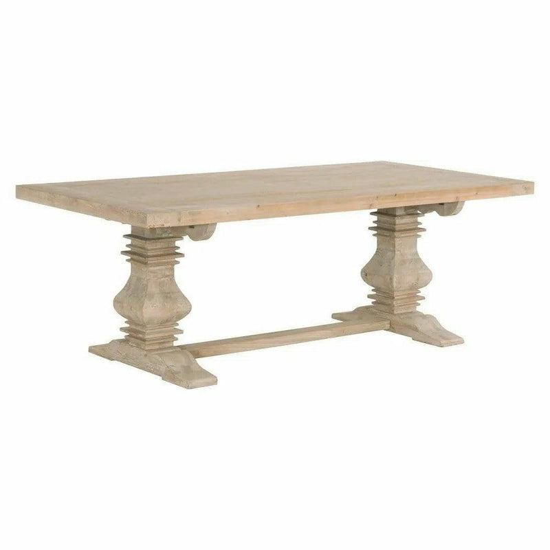 84-120" Pine Reclaimed Wood Extendable Dining Table