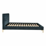 84 Inch King Bed Blue Retro Beds LOOMLAN By Moe's Home