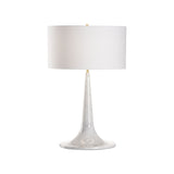 Tulip White Marble Silhouette Table Lamp