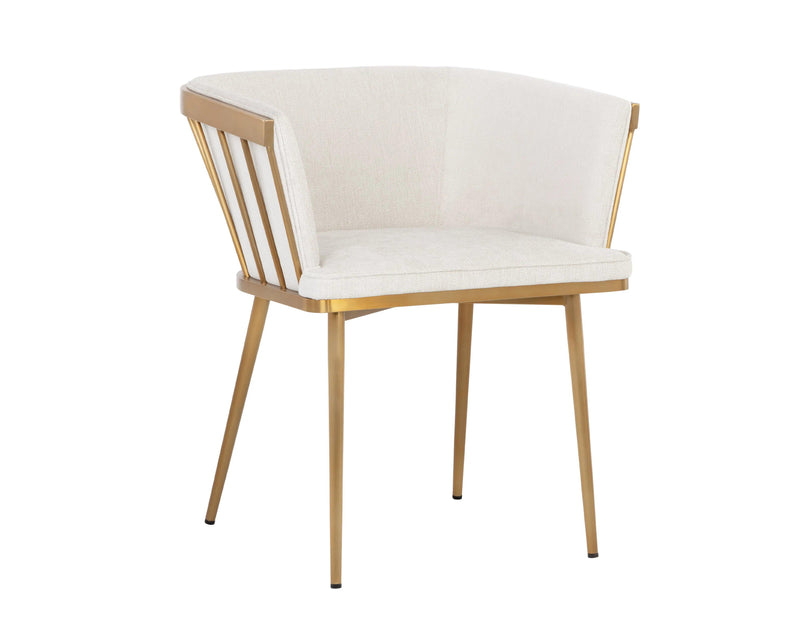 Caily Fabric Upholstered Dining Armchair