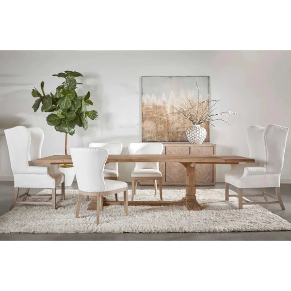 86 - 118" Hayes Reclaimed Wood Extendable Dining Table - LOOMLAN - Essentials For Living - Dining Tables