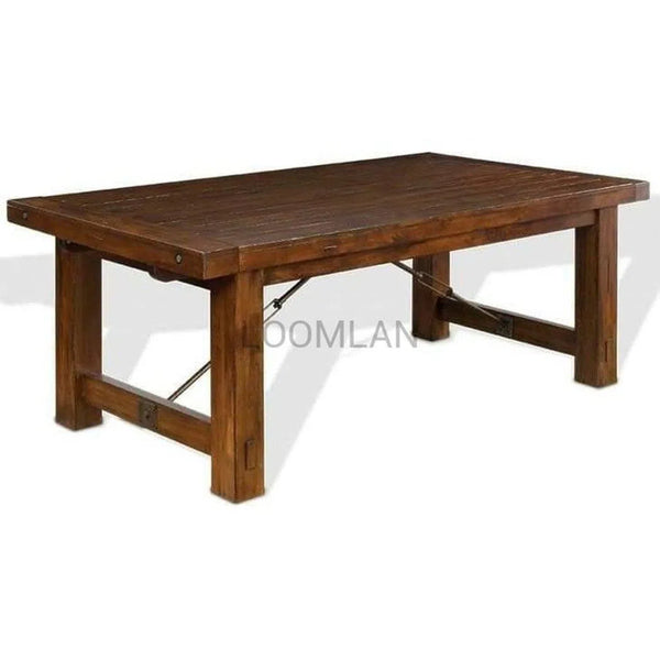 86-122" Wooden Extending Dining Table with Extension Leaves Dining Tables LOOMLAN By Sunny D