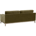 86" Parker Post Wood Olive Modern Sofa