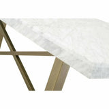 86" Rectangular White Carrera Marble Dining Table - LOOMLAN - Essentials For Living - Dining Tables