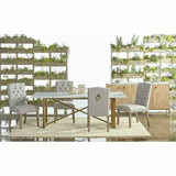 86" Rectangular White Carrera Marble Dining Table - LOOMLAN - Essentials For Living - Dining Tables