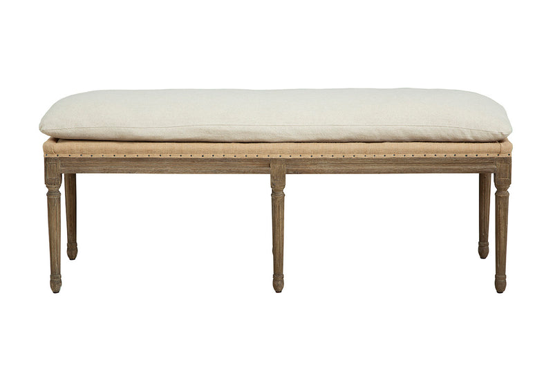 Milton Linen Upholstered Stylish Bench