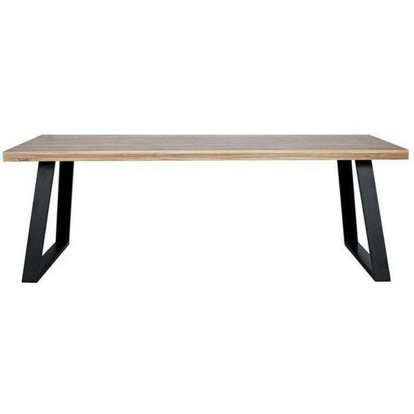 87" Rectangular Live Edge Solid Oak Wood Dining Table for 8 Dining Tables LOOMLAN By Moe's Home