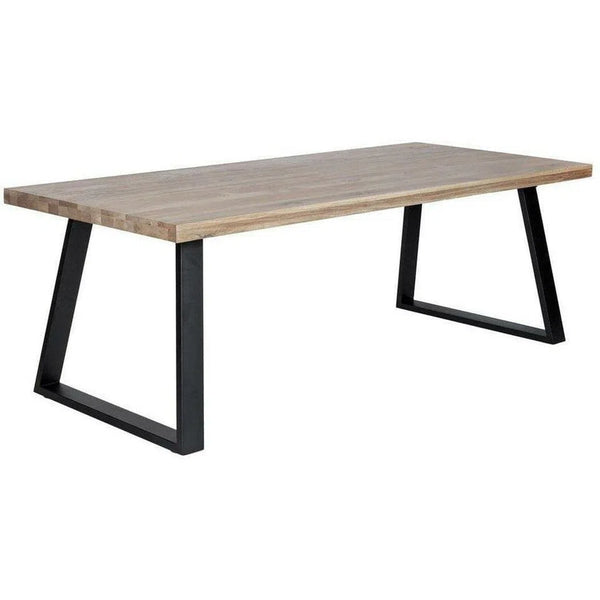 87" Rectangular Live Edge Solid Oak Wood Dining Table for 8 Dining Tables LOOMLAN By Moe's Home