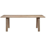 88 Inch Dining Table White Oak Natural Scandinavian Dining Tables LOOMLAN By Moe's Home