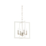 Bayberry Hanging Clean White Finish Chandelier