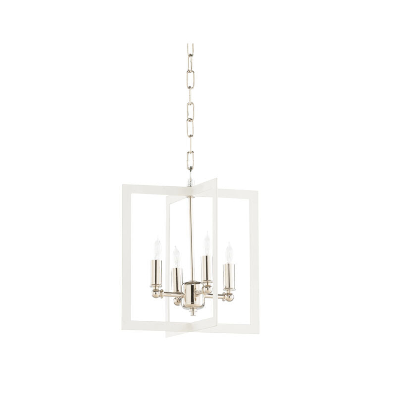 Bayberry Hanging Clean White Finish Chandelier