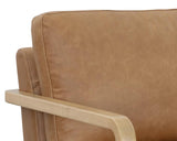 Castell Leather Upholstered Swivel Lounge Chair