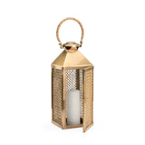 Brunching Handwoven Brown Cane Patio Lantern