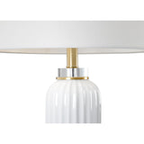 Samuel Glazed Fluted Ceramic Table Lamp