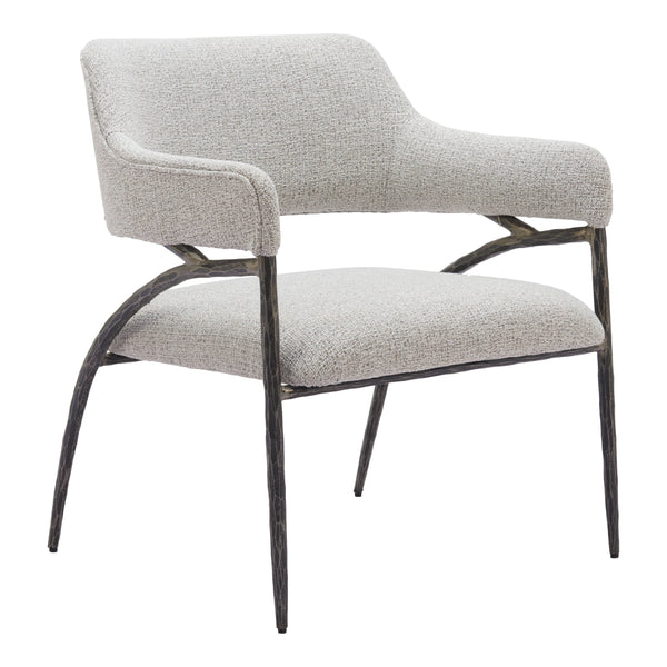 Vesterboro Wood and Steel Gray Accent Arm Chair