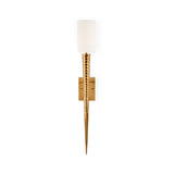 Laguna Wall Sconce - Brass-Wall Sconces-Wildwood-Gold/White-LOOMLAN