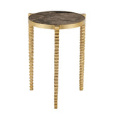 Corrado Cappuccino Marble Accent Table