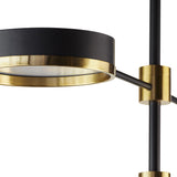 Oralee Chandelier Modern Black And Brass Adjustable Arms