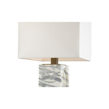 Curvature Natural Arabescato Marble Table Lamp