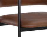 Brenan Leather Upholstered Effortlessly Elegant Barstool