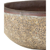 9 in. Lyra Ceramic Brown Planter