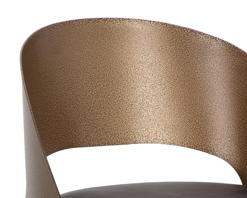 Dezirae Leather Upholstered Barstool