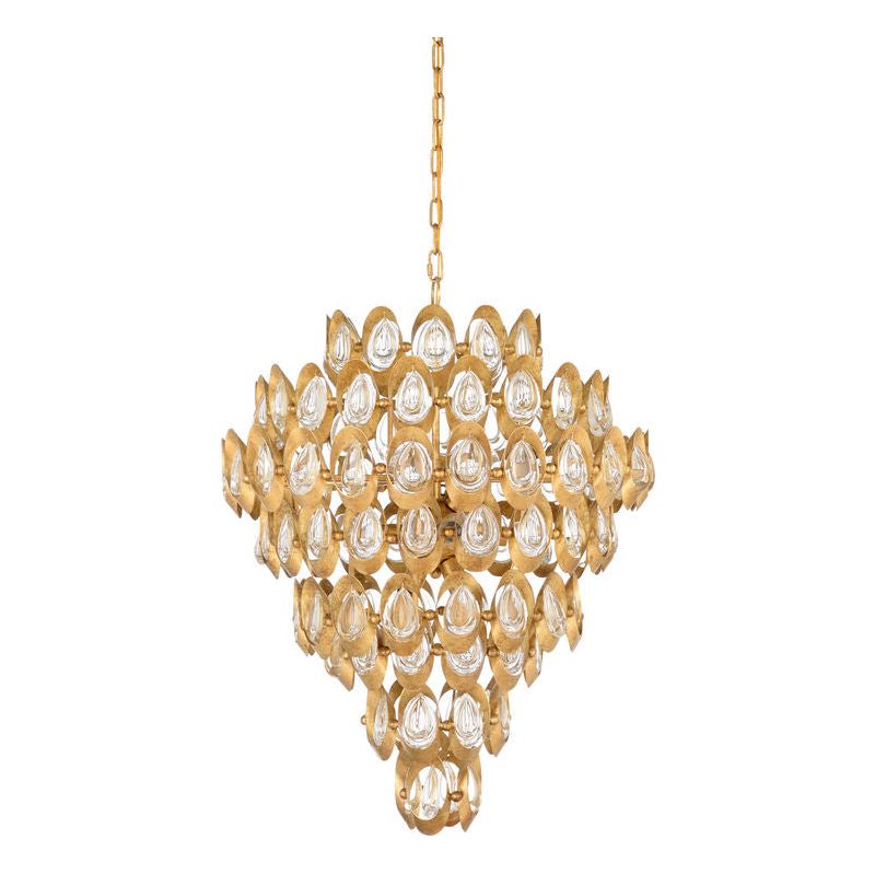 Elizabeth Iron Made Crystal Glow Chandelier