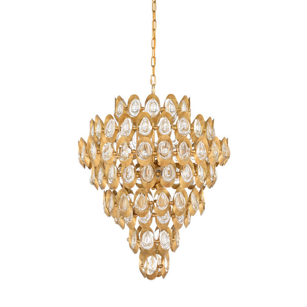 Elizabeth Iron Made Crystal Glow Chandelier