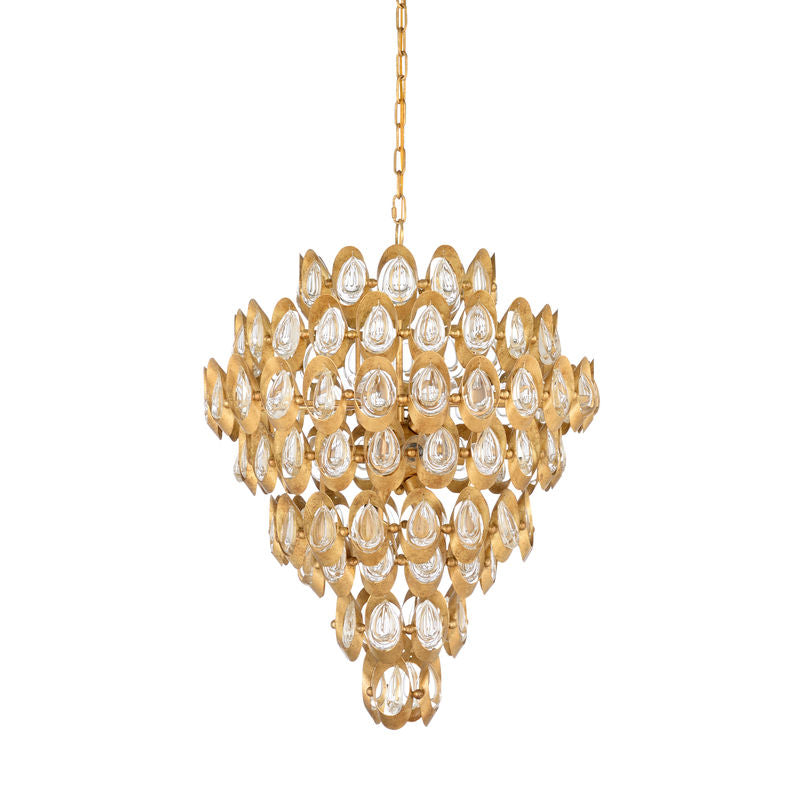 Elizabeth Iron Made Crystal Glow Chandelier