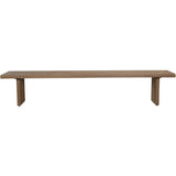 92" Solid Wood Natural Tone Koshi Dining Bench - LOOMLAN - Moe's Home - Dining Benches