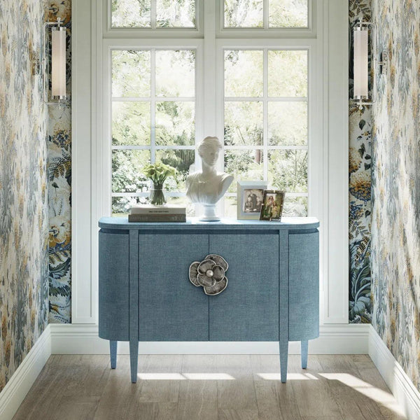 Briallen Blue Demi-Lune Cabinet