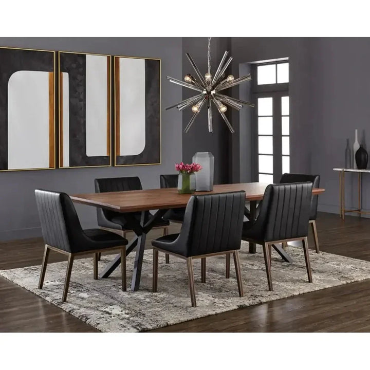 94 Inch Acacia Wood Rectangular Dining Table | LOOMLAN