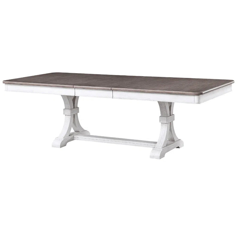 94" Two Tone Extending Trestle Dining Table Sonoma Dining Tables LOOMLAN By Panama Jack