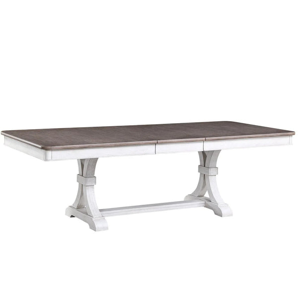 94" Two Tone Extending Trestle Dining Table Sonoma Dining Tables LOOMLAN By Panama Jack