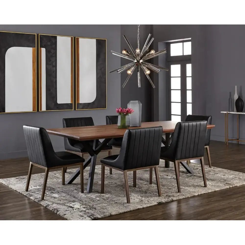 94" Lark Wooden Rectangular Dining Table - LOOMLAN - Dining Tables