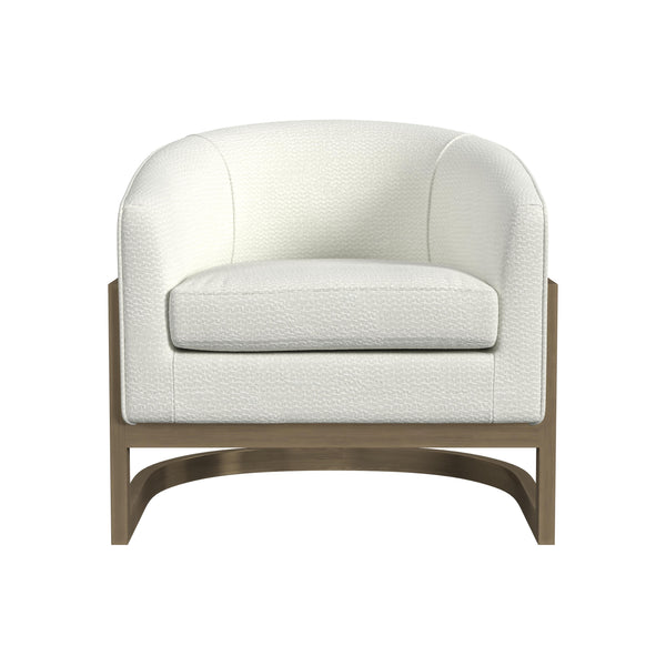 Neve Metal Gold Armless Accent Chair