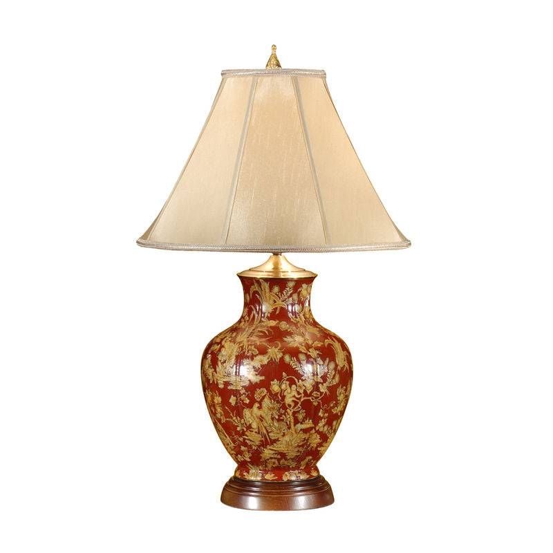 Maxwell Floral Design Porcelain Table Lamp