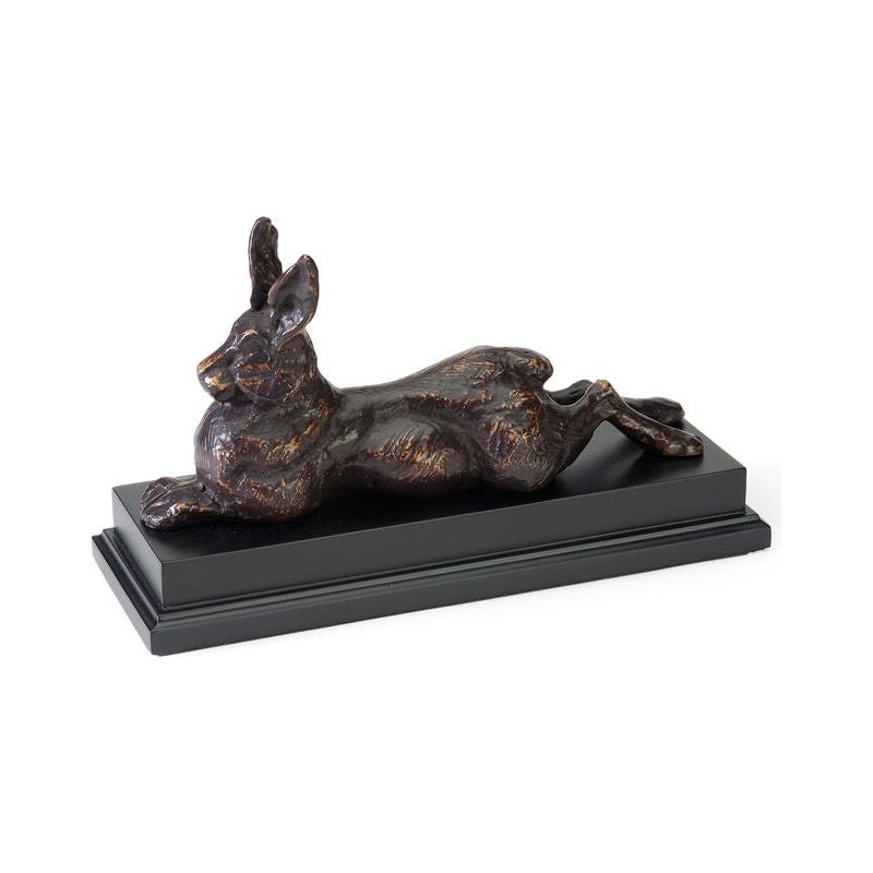 Adorable Bronze Rabbit Sculpture