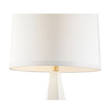 Seed White Glossy Finish With Acrylic Base Table Lamp