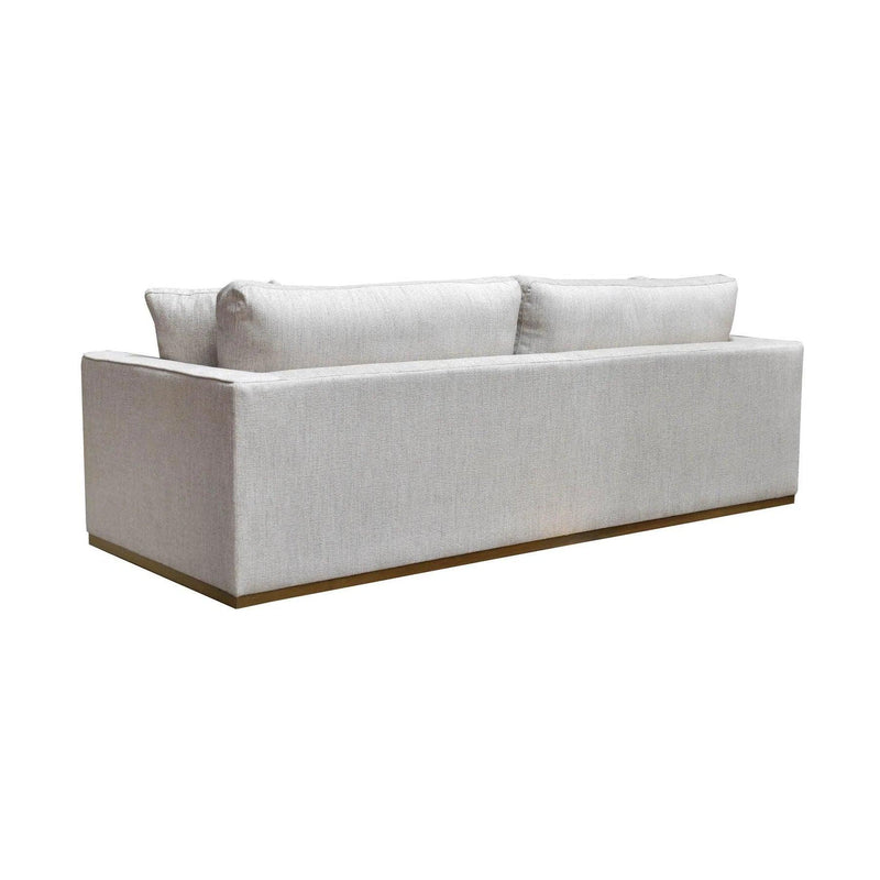 97" Oversized Sofa Off White Linen Reversible Cushions Sofas & Loveseats LOOMLAN By LHIMPORTS