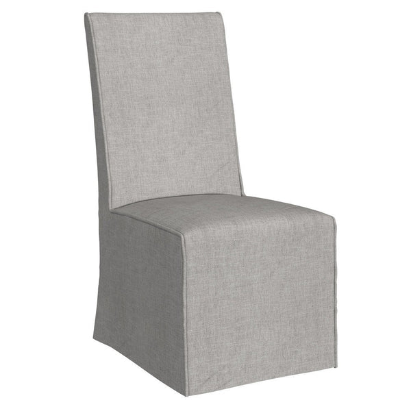 Mackie Rubberwood and Metal Caster Grey Armless Dining Chair