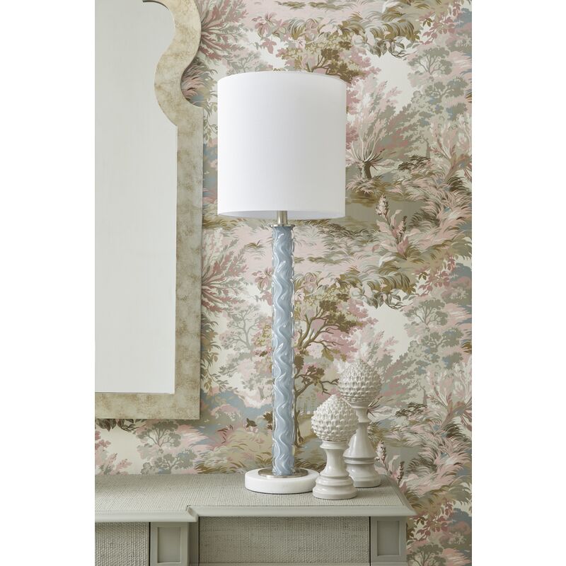 Emily Grey Marble Three-Dimensional Pattern Table Lamp