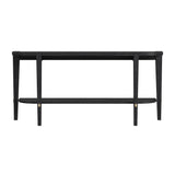 Whitfield Wood Black Rectangular Console Table